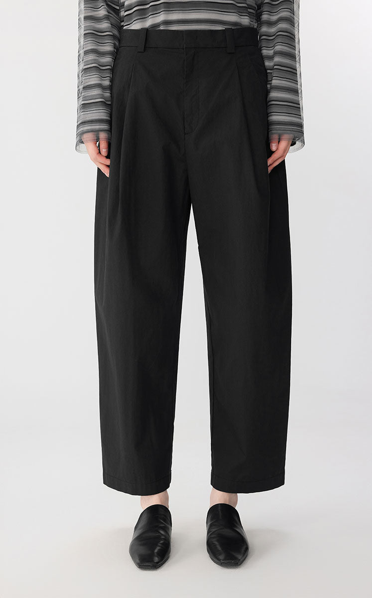 Pants / JNBY Organic Jacquard Tapered Cropped Pants Black