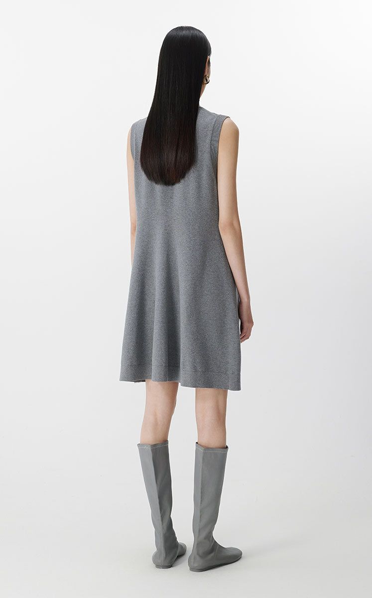 Dress / JNBY Combed Cotton Sleeveless Knit Dress