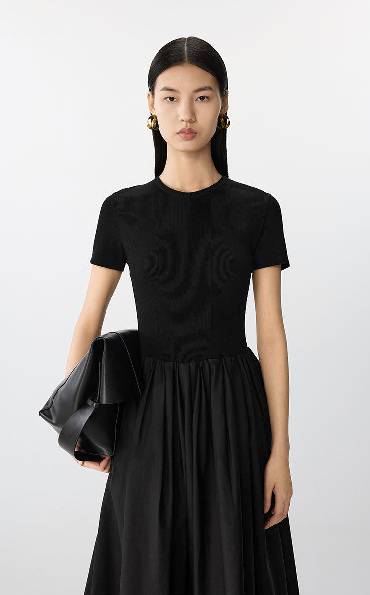 Dress / JNBY X-Line Short Sleeve Dress