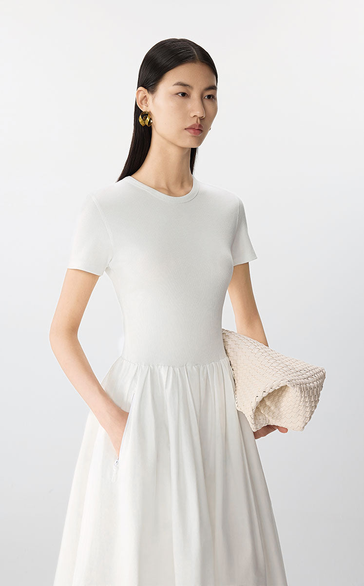Dress / JNBY X-Line Short Sleeve Dress
