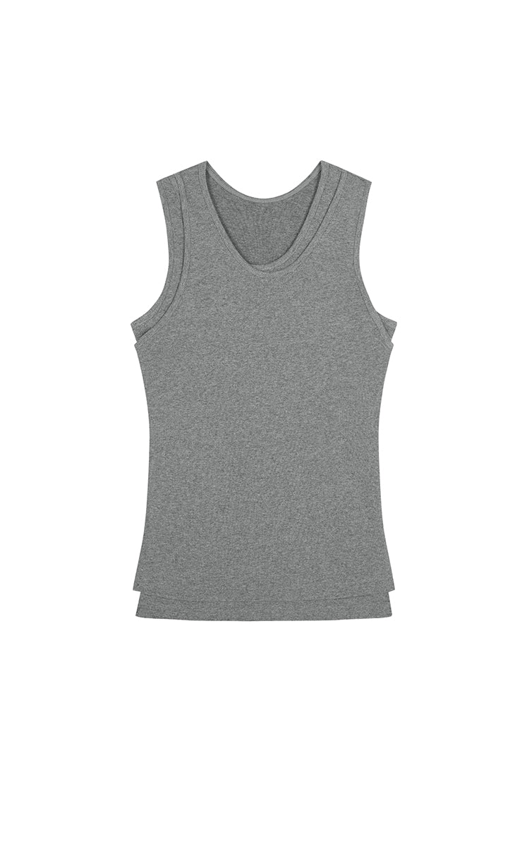 Vest / JNBY Slim Fit Cotton Ribbed Tank