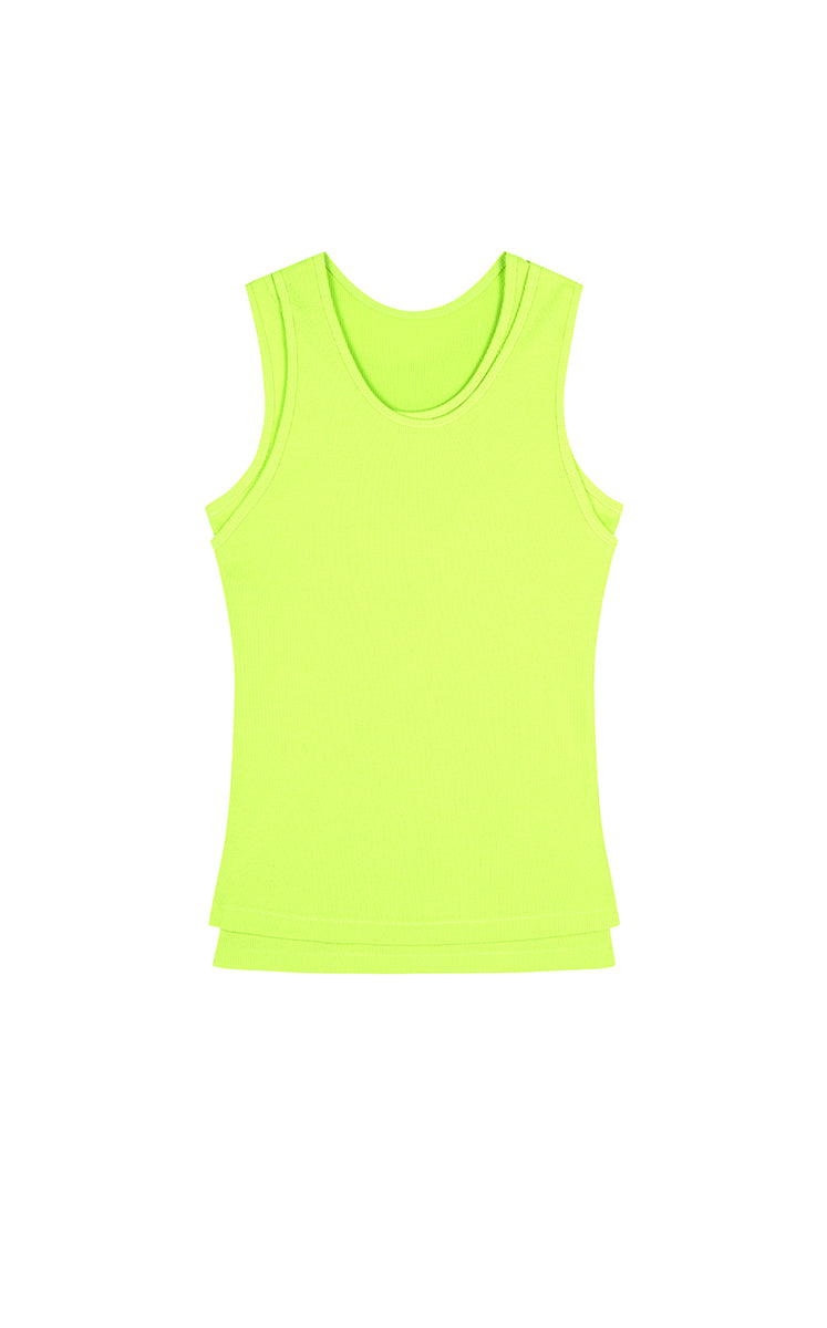 Vest / JNBY Slim Fit Cotton Ribbed Tank