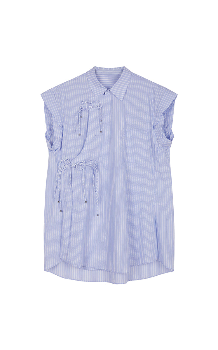 Shirt / JNBY Sleeveless Shirt with Chinese Button Closure