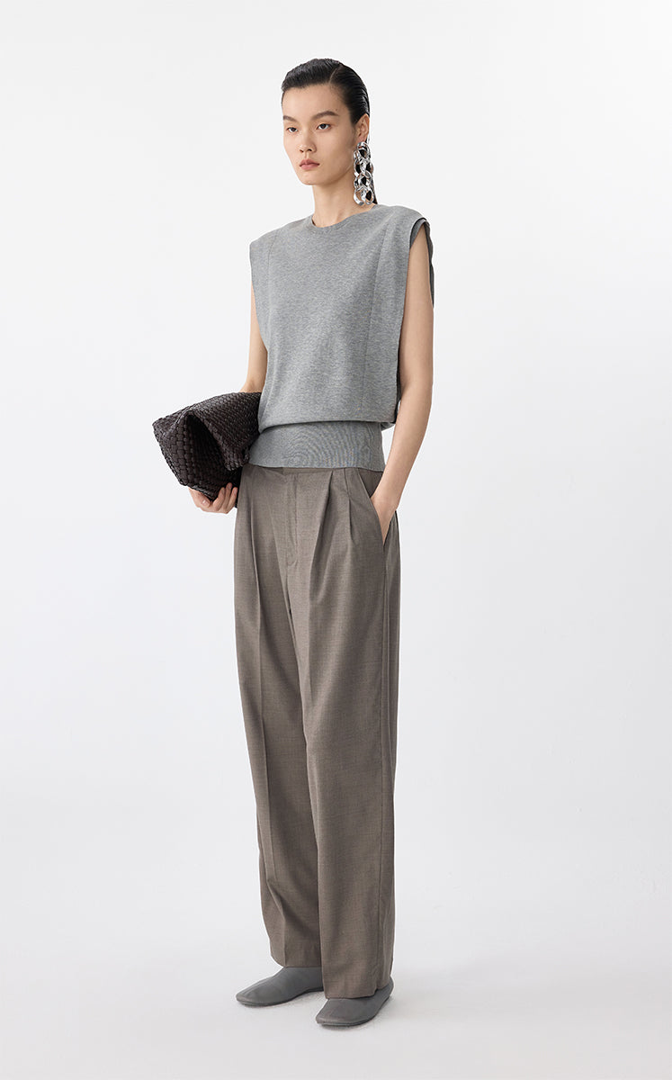 Sweater / JNBY Fitted Cotton Knit Vest