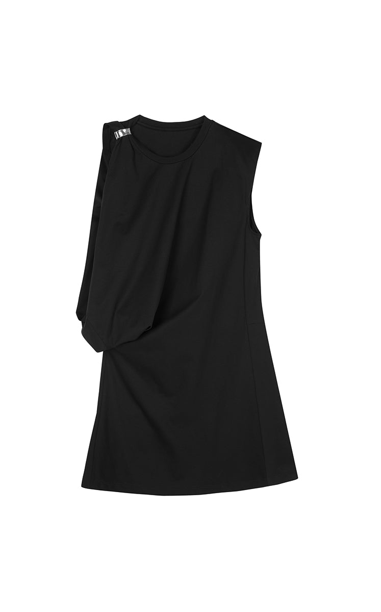 Dress / JNBY Twisted Cotton Sleeveless Dress