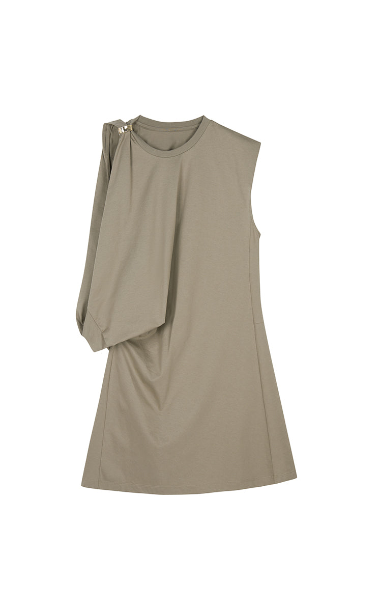 Dress / JNBY Twisted Cotton Sleeveless Dress