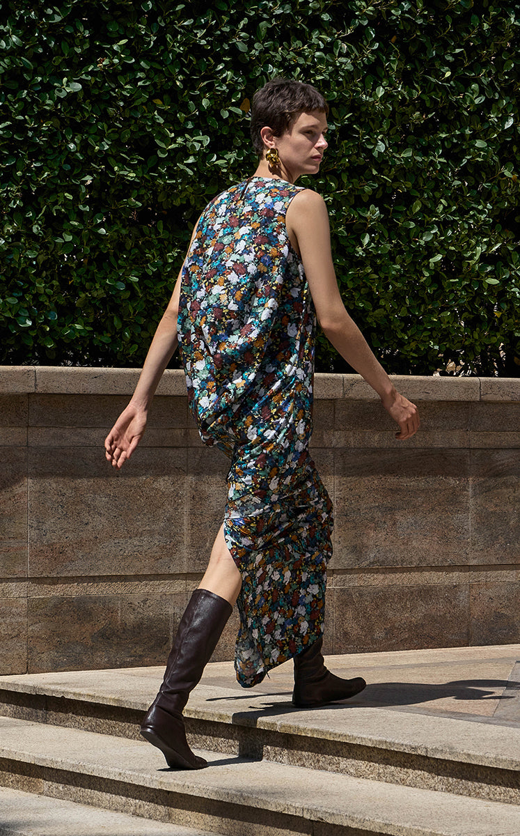 （Top-selling）Dress / JNBY Liberty Cotton Dress with Deconstructed Hem
