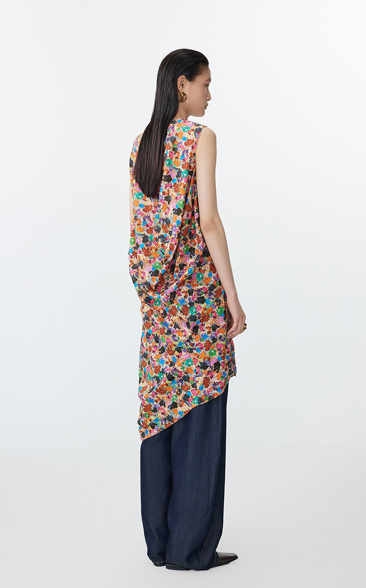 （Top-selling）Dress / JNBY Liberty Cotton Dress with Deconstructed Hem