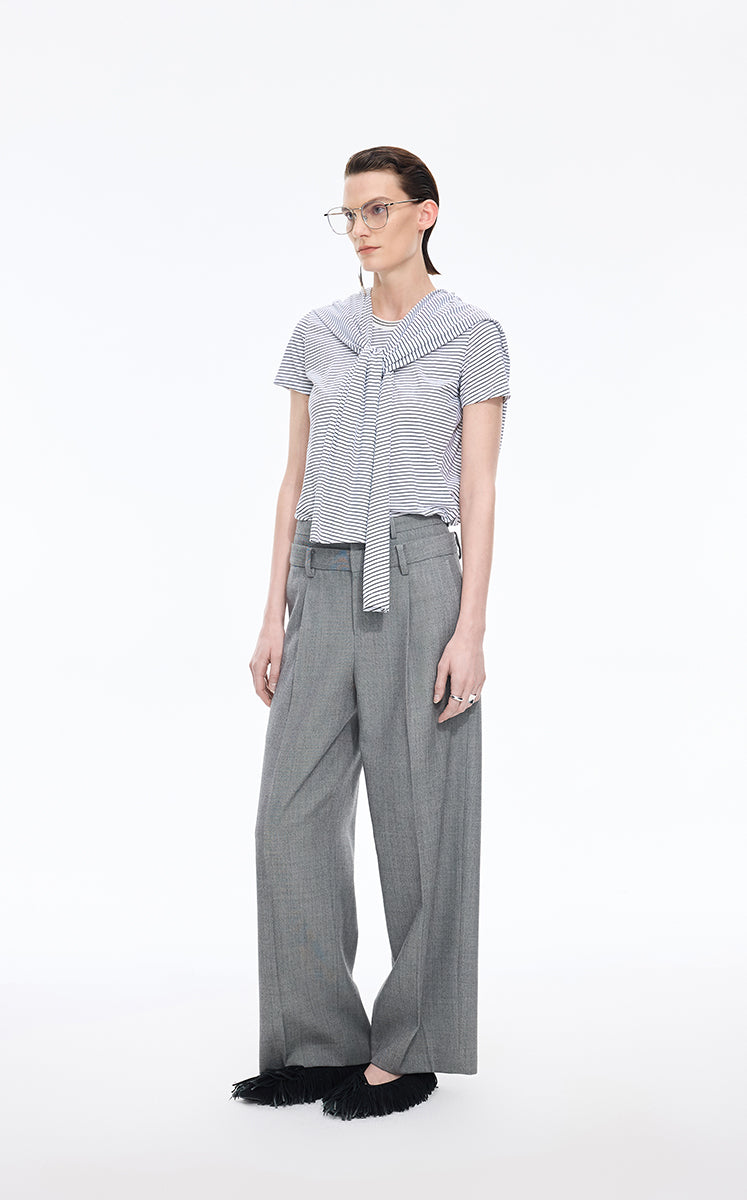 T-Shirt / JNBY Layered Deconstructed Cotton Tee