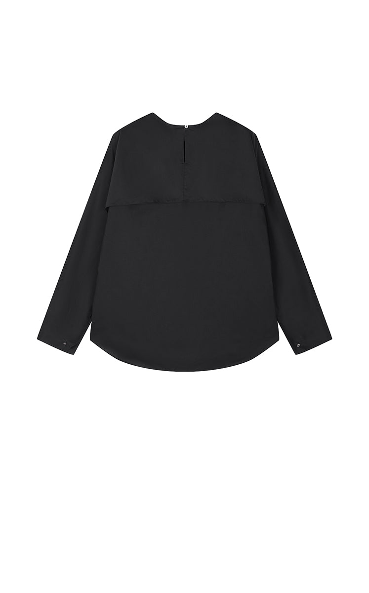 Shirt / JNBY Loose Cotton & Mulberry Silk Top