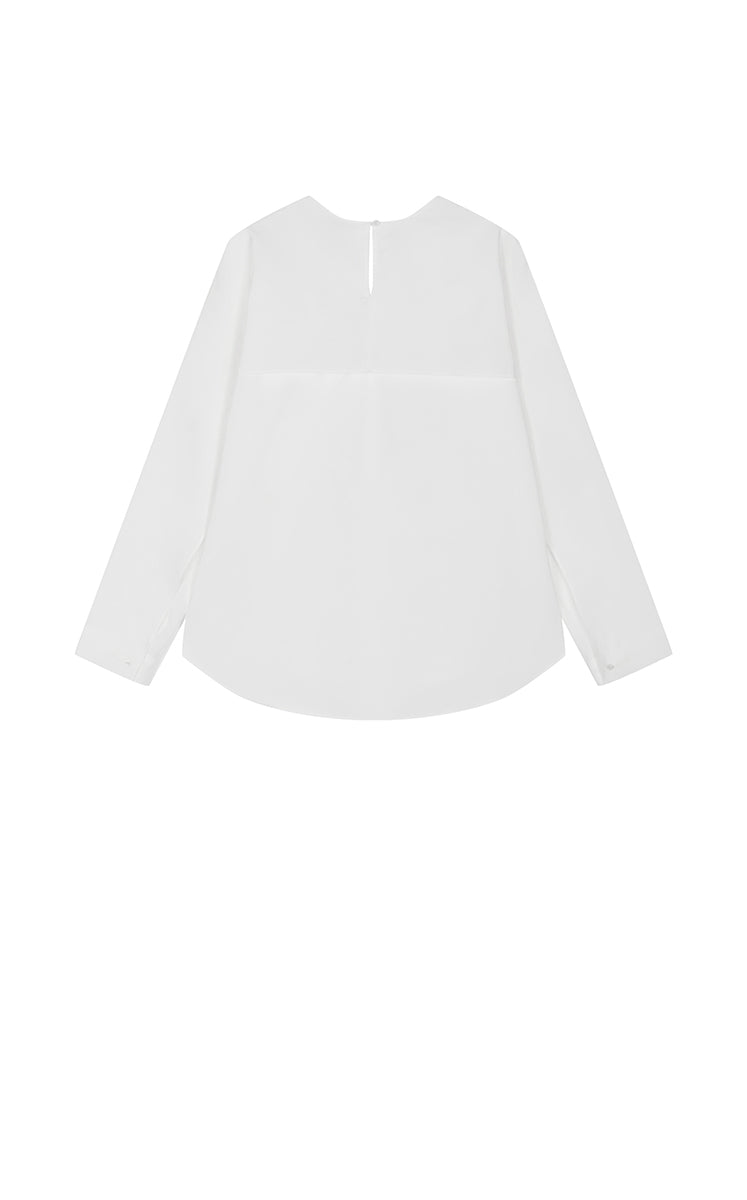 Shirt / JNBY Loose Cotton & Mulberry Silk Top