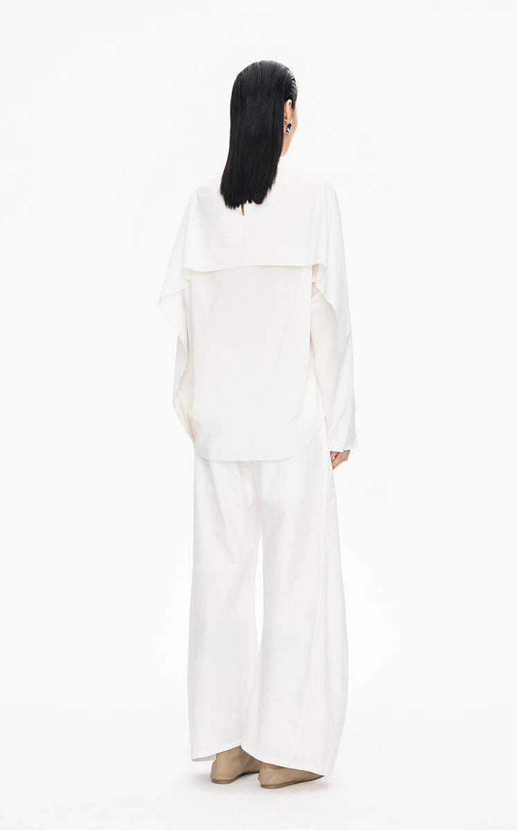 Shirt / JNBY Loose Cotton & Mulberry Silk Top