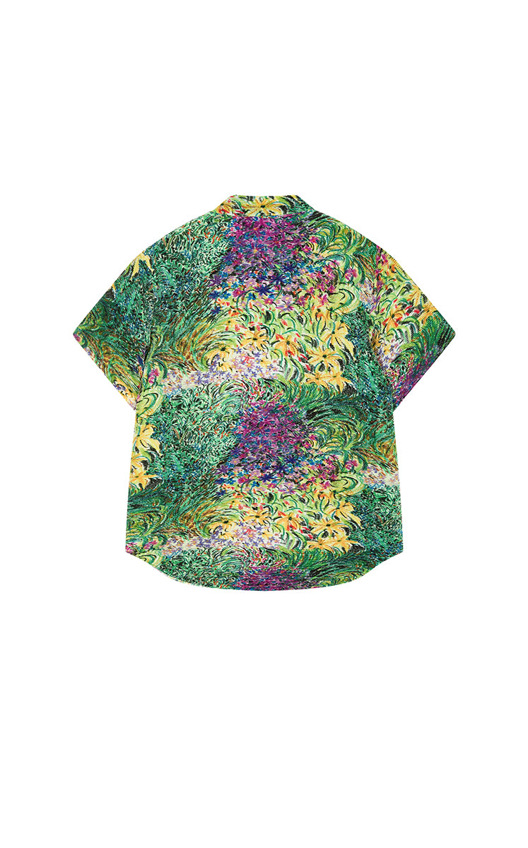 Shirt / JNBY Kew Gardens Pleated Floral Loose Shirt
