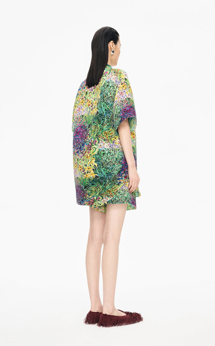 Shirt / JNBY Kew Gardens Pleated Floral Loose Shirt