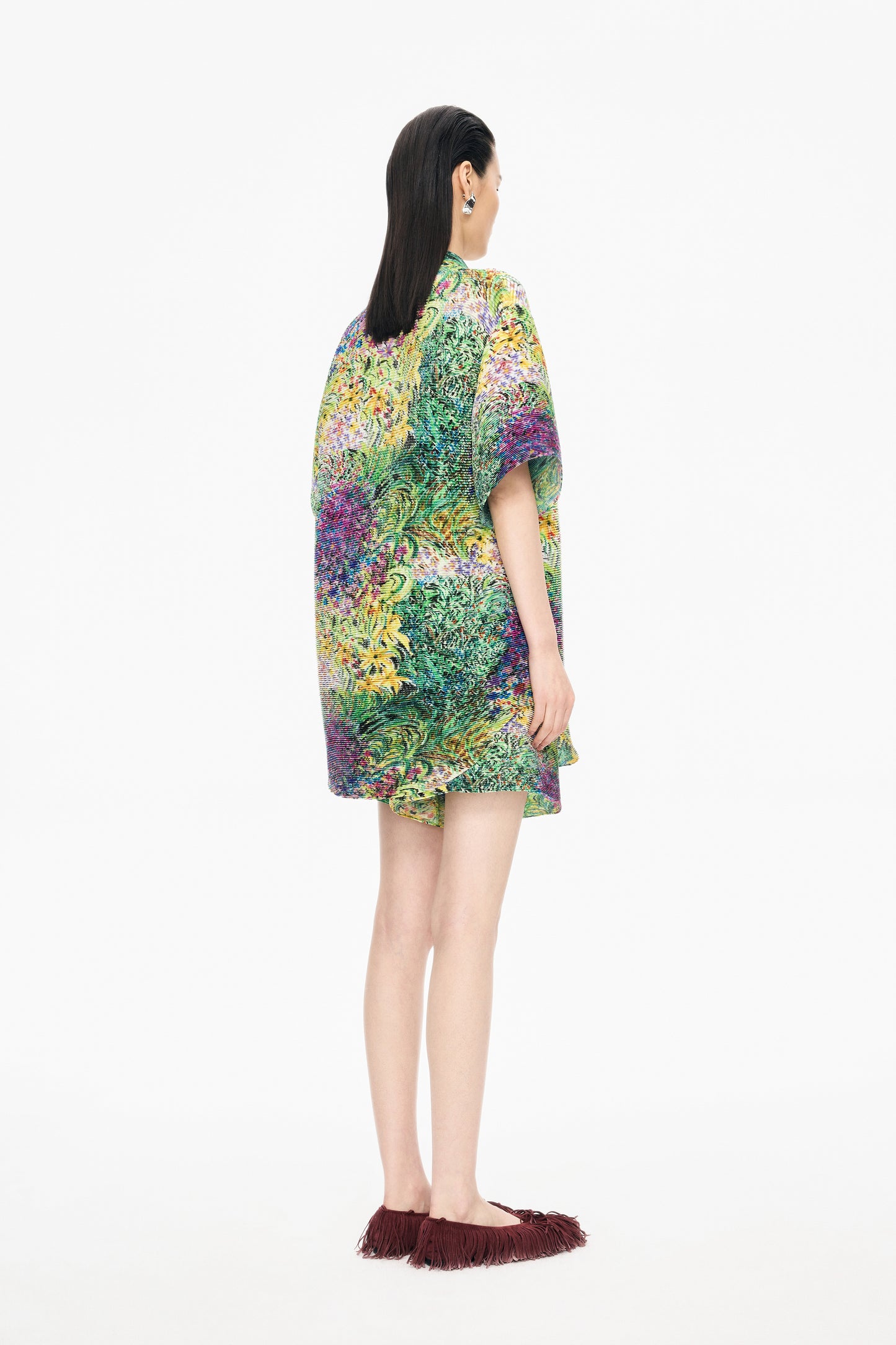 Shirt / JNBY Kew Gardens Pleated Floral Loose Shirt