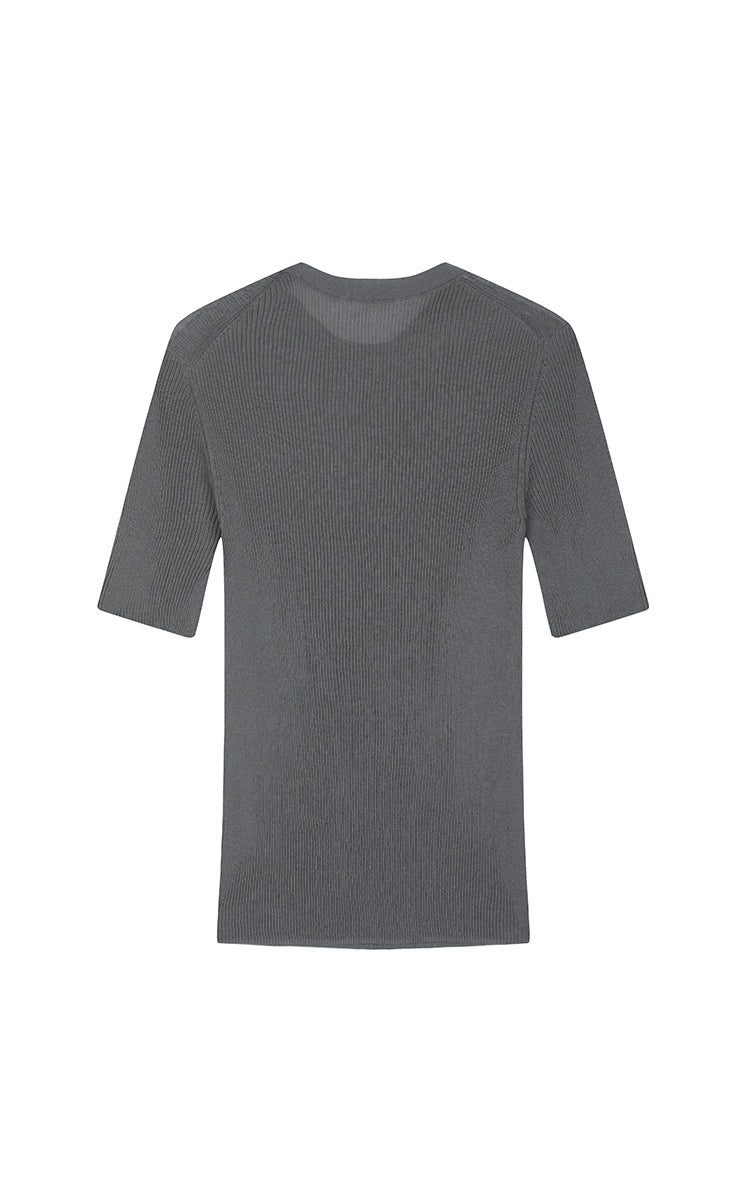 Sweater / JNBY Slim Fit Ultra-Thin Short Sleeve Pullover