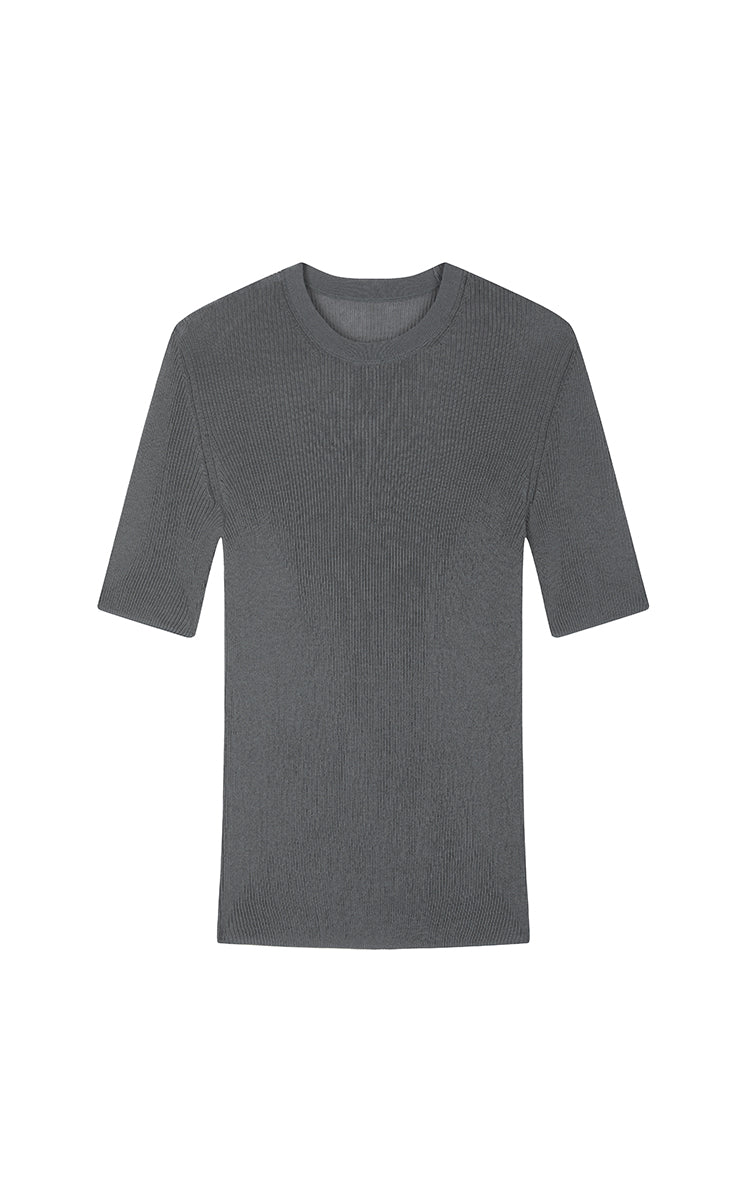 Sweater / JNBY Slim Fit Ultra-Thin Short Sleeve Pullover