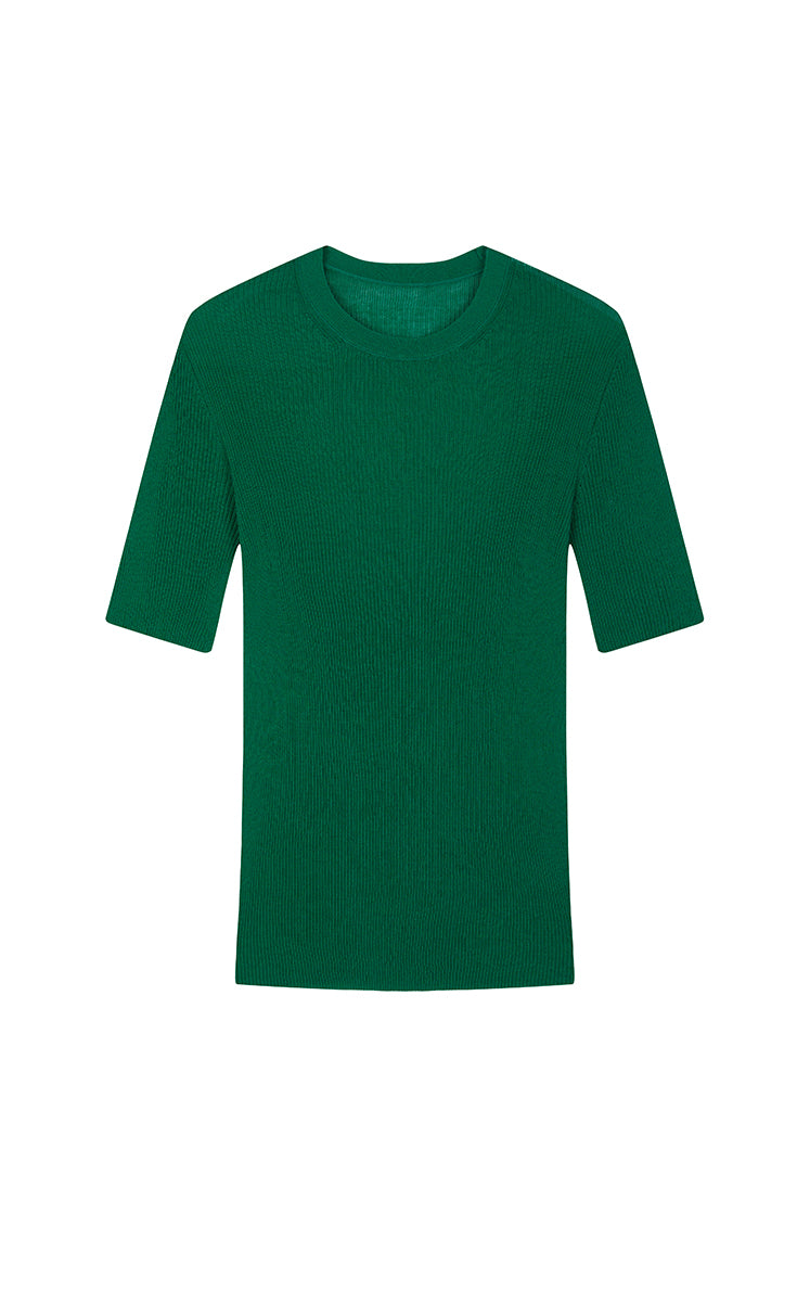 Sweater / JNBY Slim Fit Ultra-Thin Short Sleeve Pullover