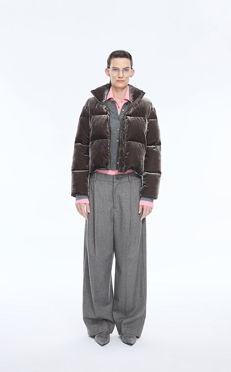 Sweater / JNBY Fitted Wool-Blend Knit Cardigan
