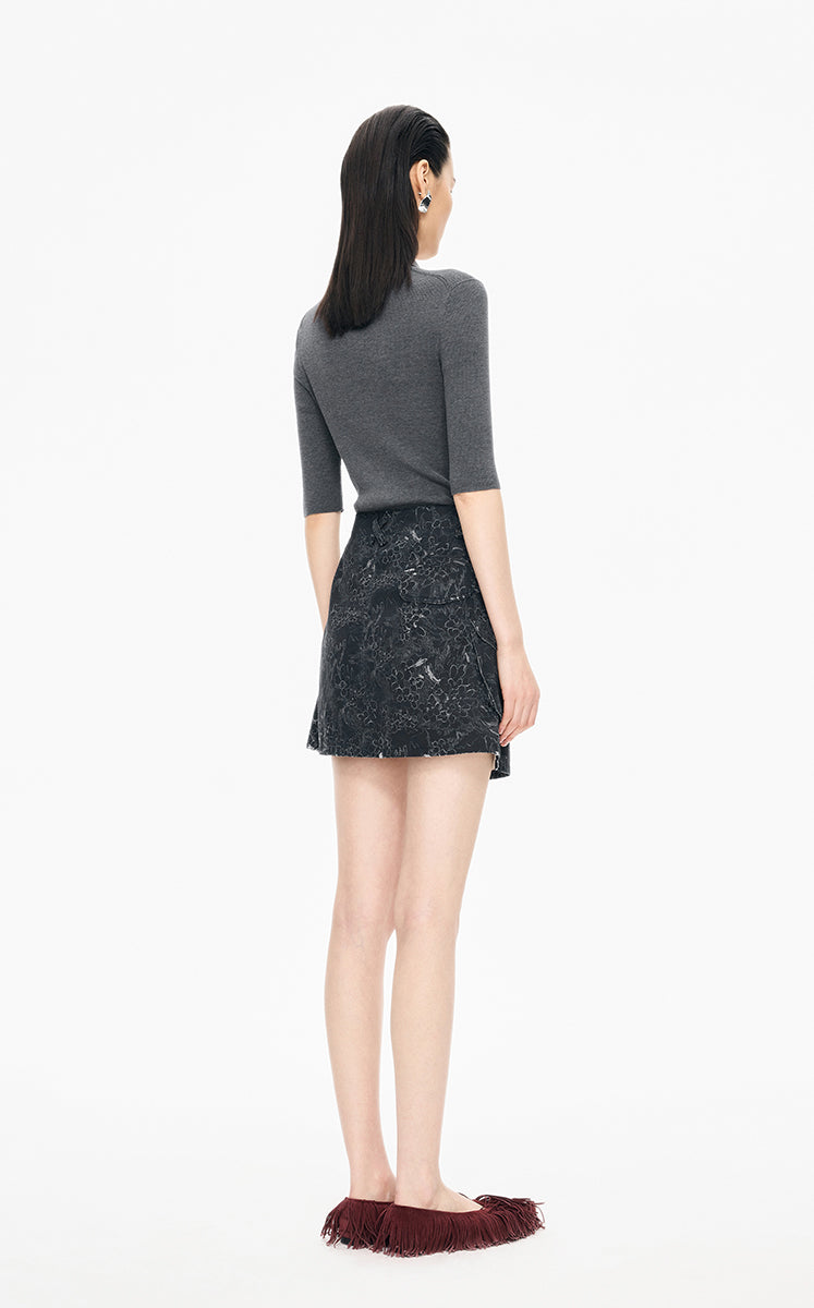 Sweater / JNBY Silk-Cotton Fitted Knit Polo