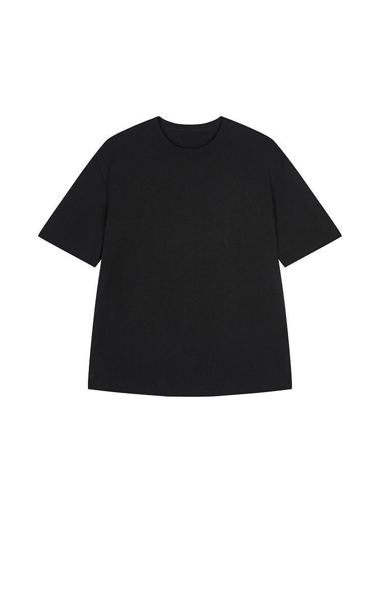 Sweater / JNBY Eco-Friendly Relaxed Short Sleeve Pullover Black