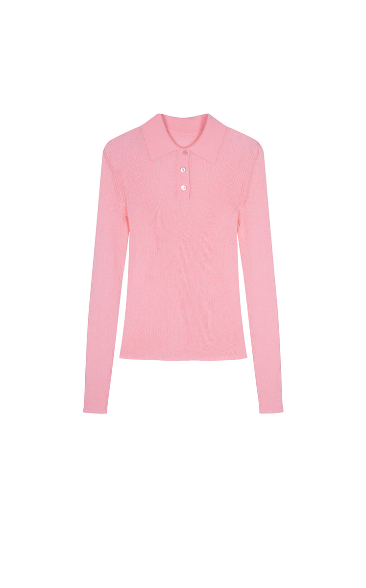 Sweater / JNBY Slim Fit Ultra-Thin Long Sleeve Pullover