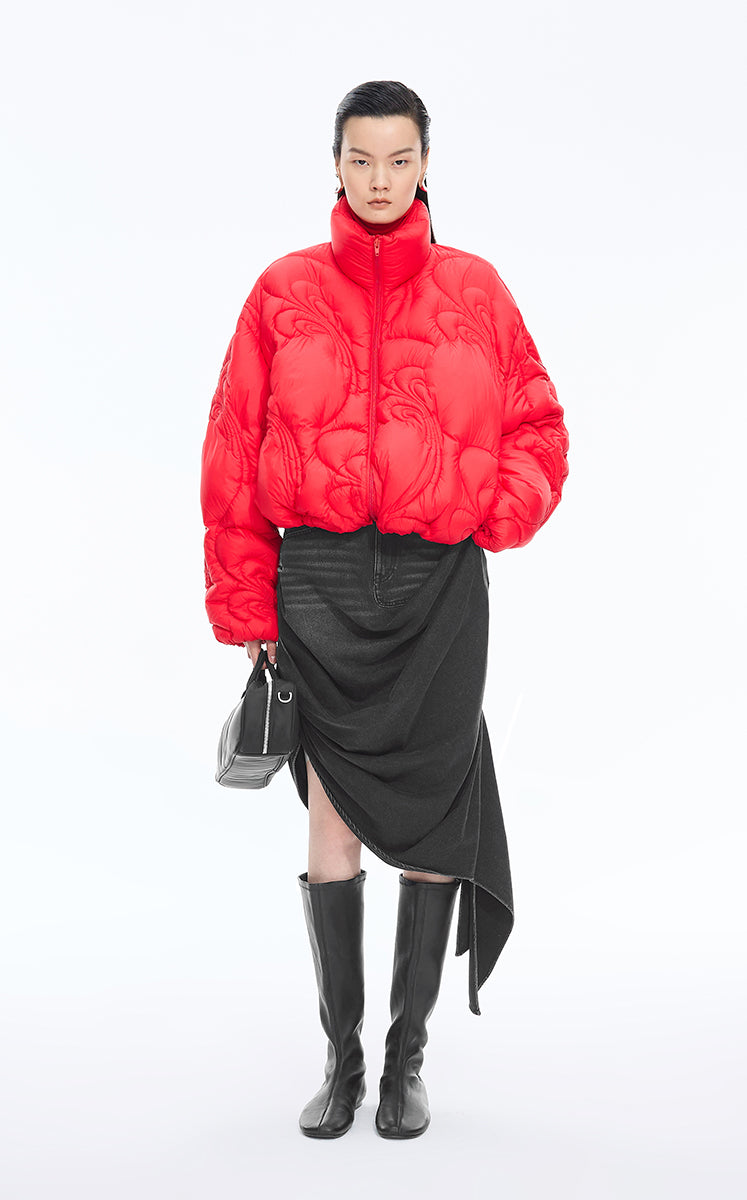 Skirt / JNBY Mid-Length Cotton Tencel Skirt