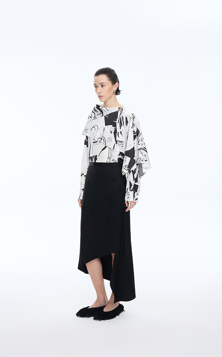 Skirt / JNBY Eco-Friendly Copper Ammonia Long Skirt