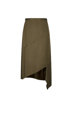 Skirt / JNBY Eco-Friendly Copper Ammonia Long Skirt Dark Brown