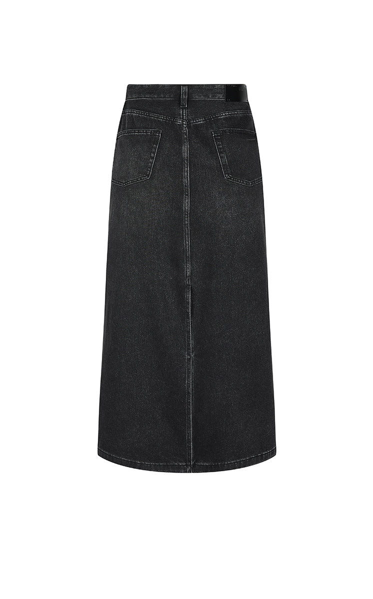 Skirt / JNBY Eco-Friendly A-Line Tencel Long Skirt Black