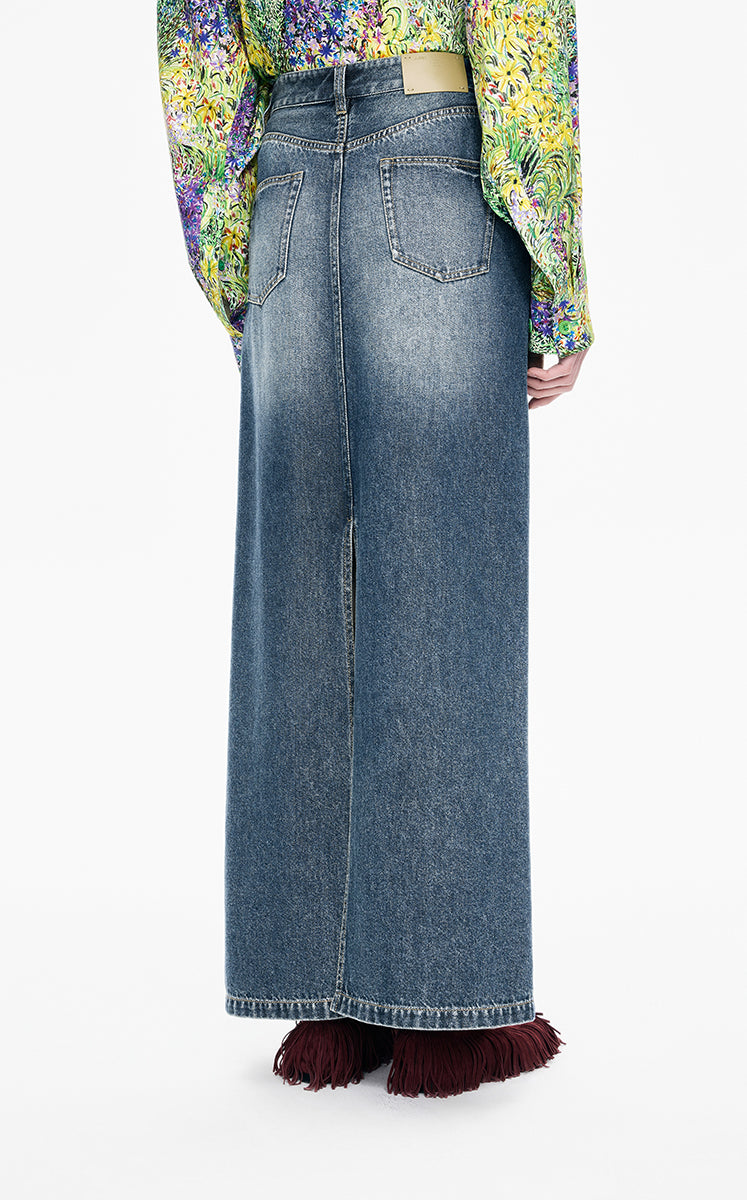 Skirt / JNBY Eco-Friendly A-Line Tencel Long Skirt