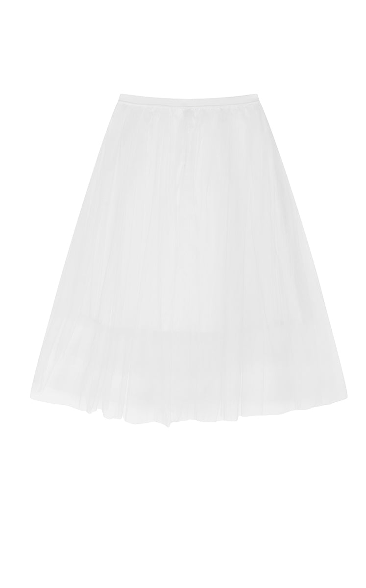 Skirt / JNBY Layered A-Line Tulle Midi Skirt