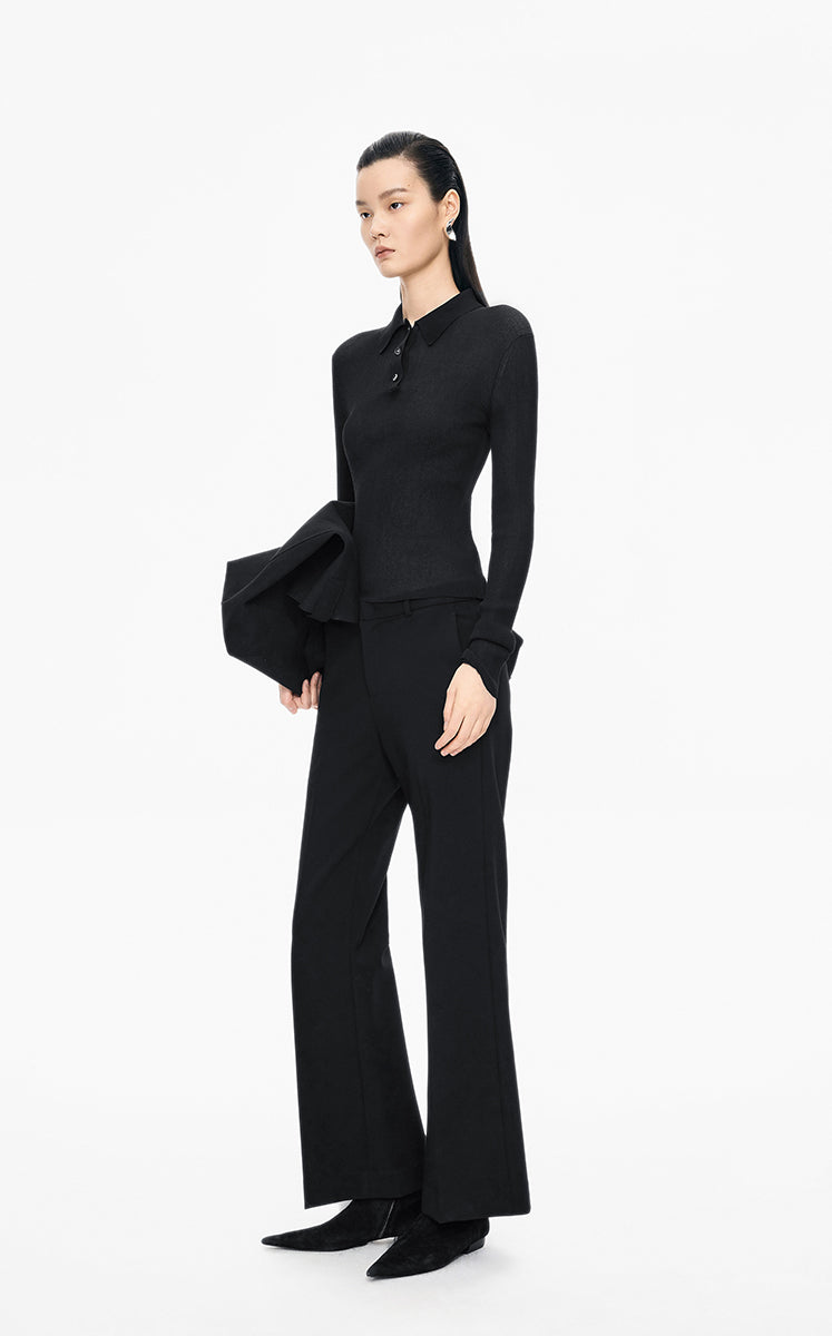 Pants / JNBY Flared Blend Layered Trousers