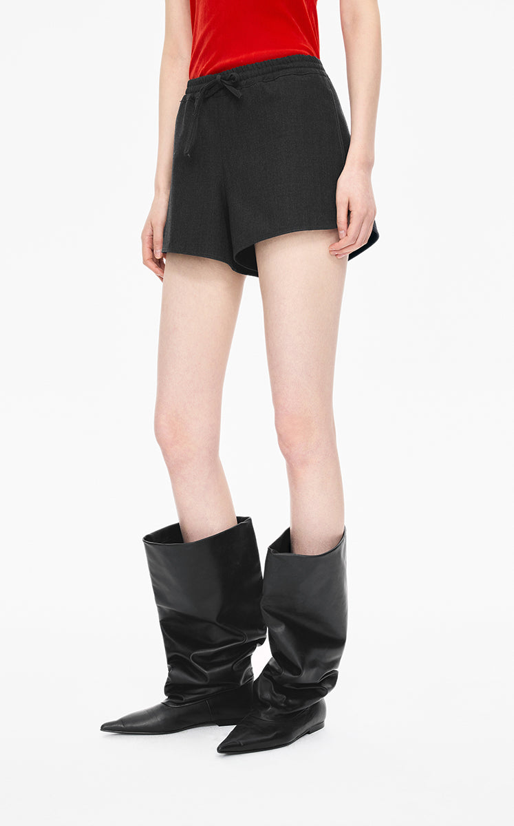 Shorts / JNBY Wool Tailored Split-Hem Shorts