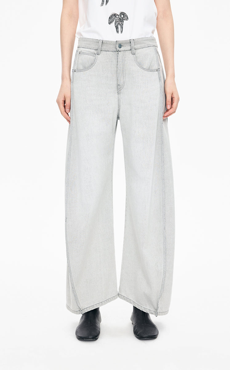 Pants / JNBY Eco Tencel Banana Jeans white