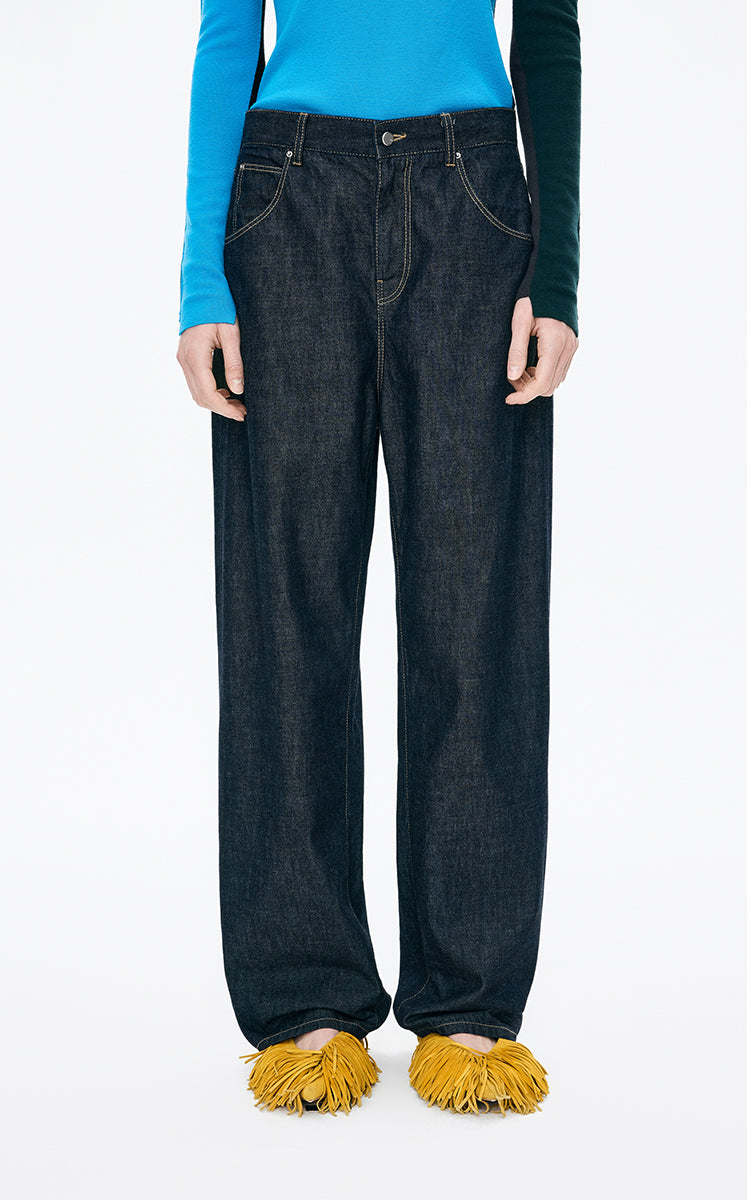 Pants / JNBY Italian Denim Banana Jeans Tibetan blue