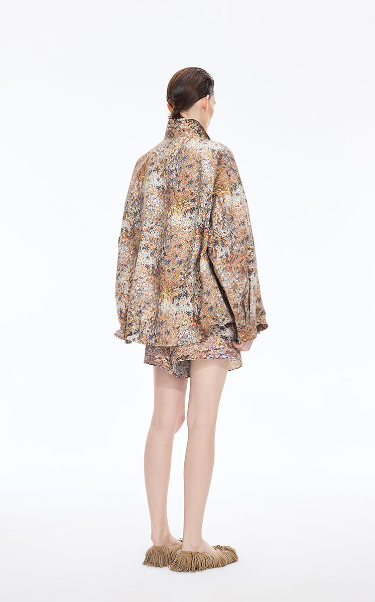 Shorts / JNBY Kew Gardens Print Pleated Shorts