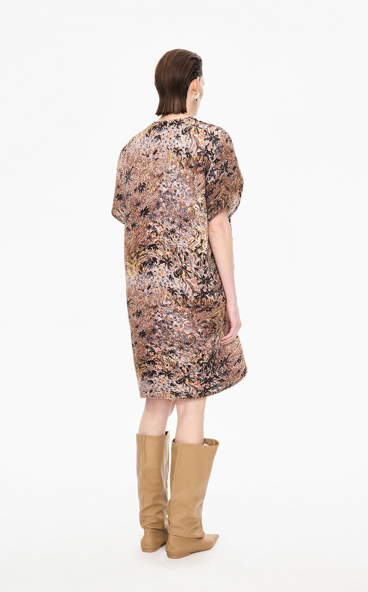 Dress / JNBY Kew Gardens Hand-Painted Pleated Dress