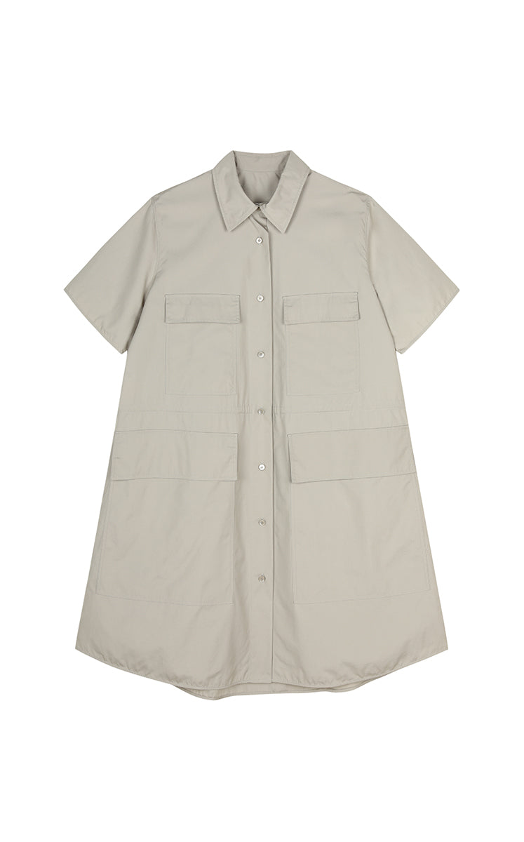 Dress / JNBY Cotton Poplin Short Sleeve Dress