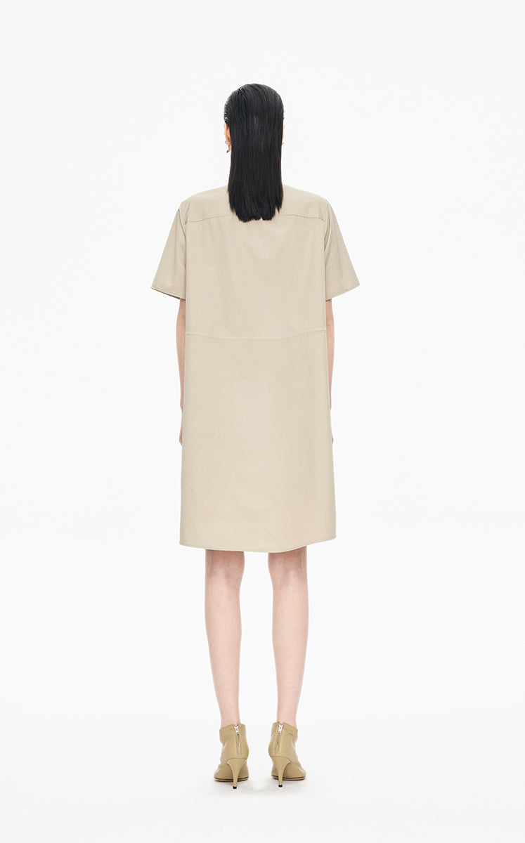 Dress / JNBY Cotton Poplin Short Sleeve Dress