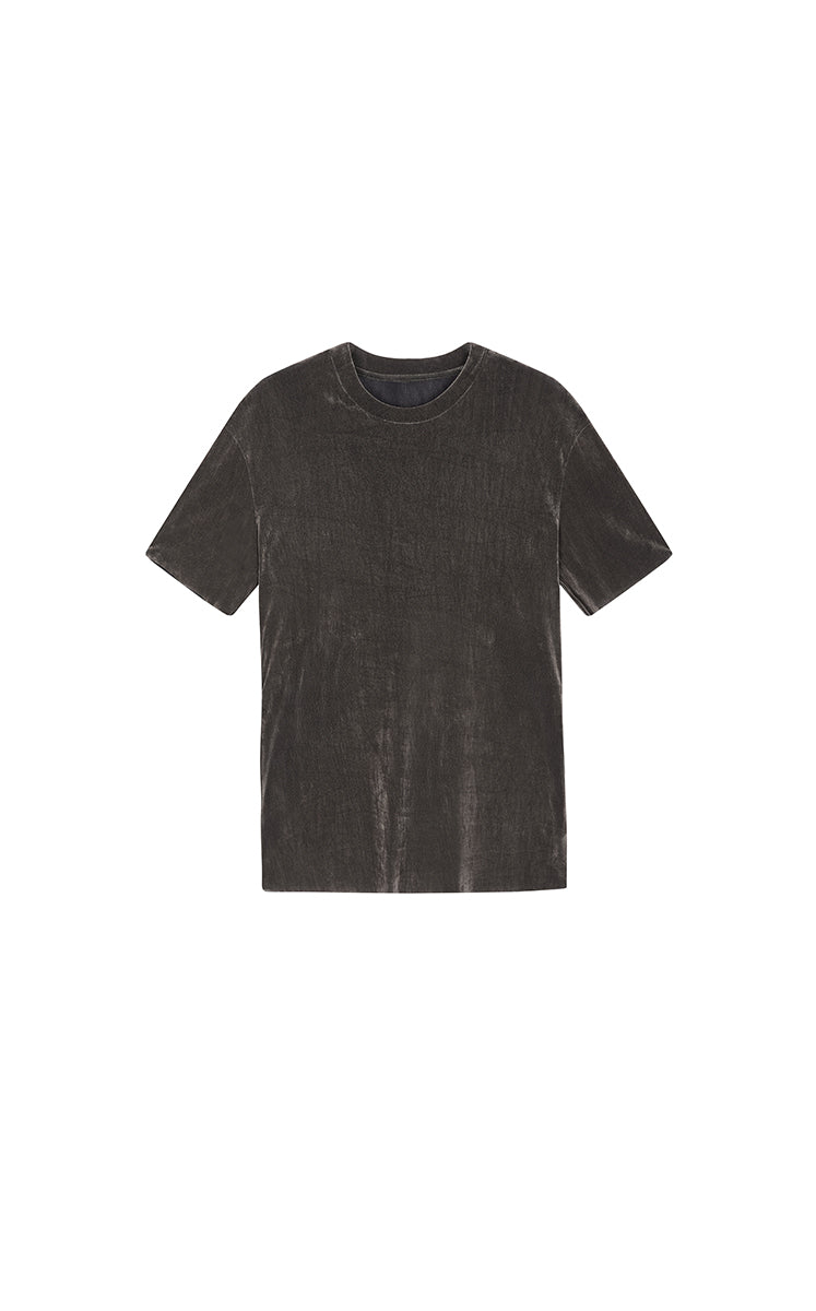T-Shirt / JNBY Slim Fit Mesh Velvet Short Sleeve Tee