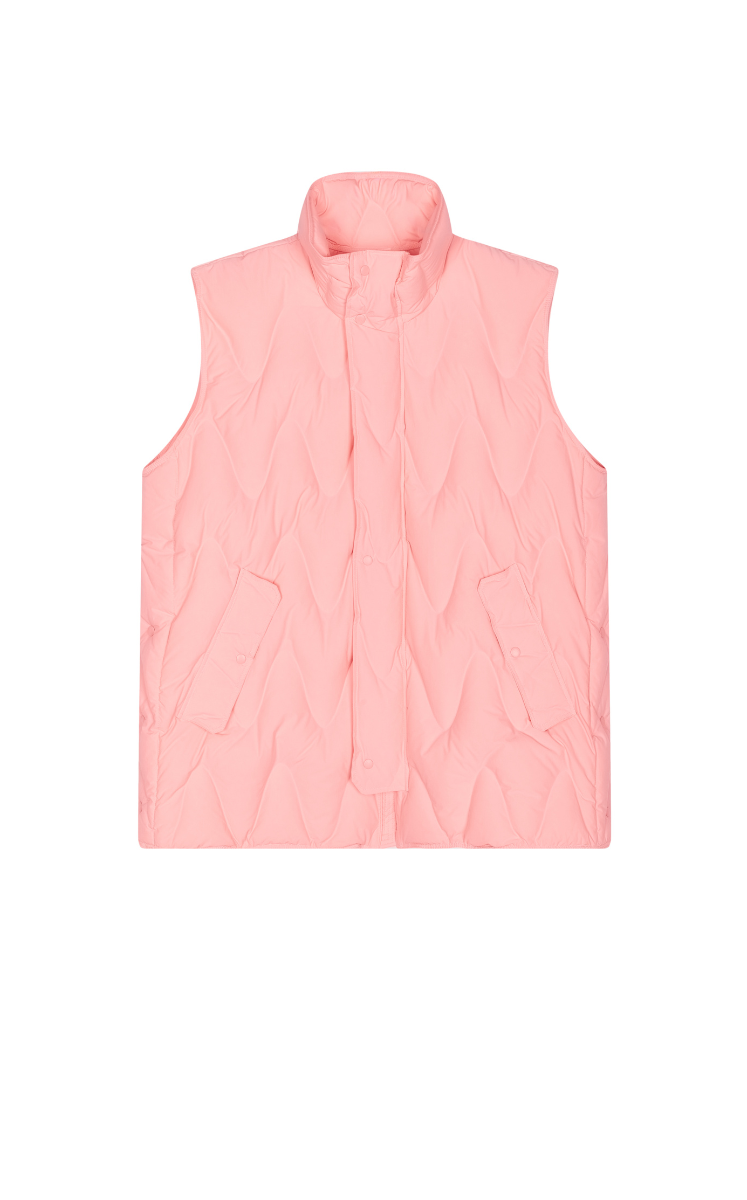 Down Vest / JNBY Oversized Wavy Quilted Down Vest