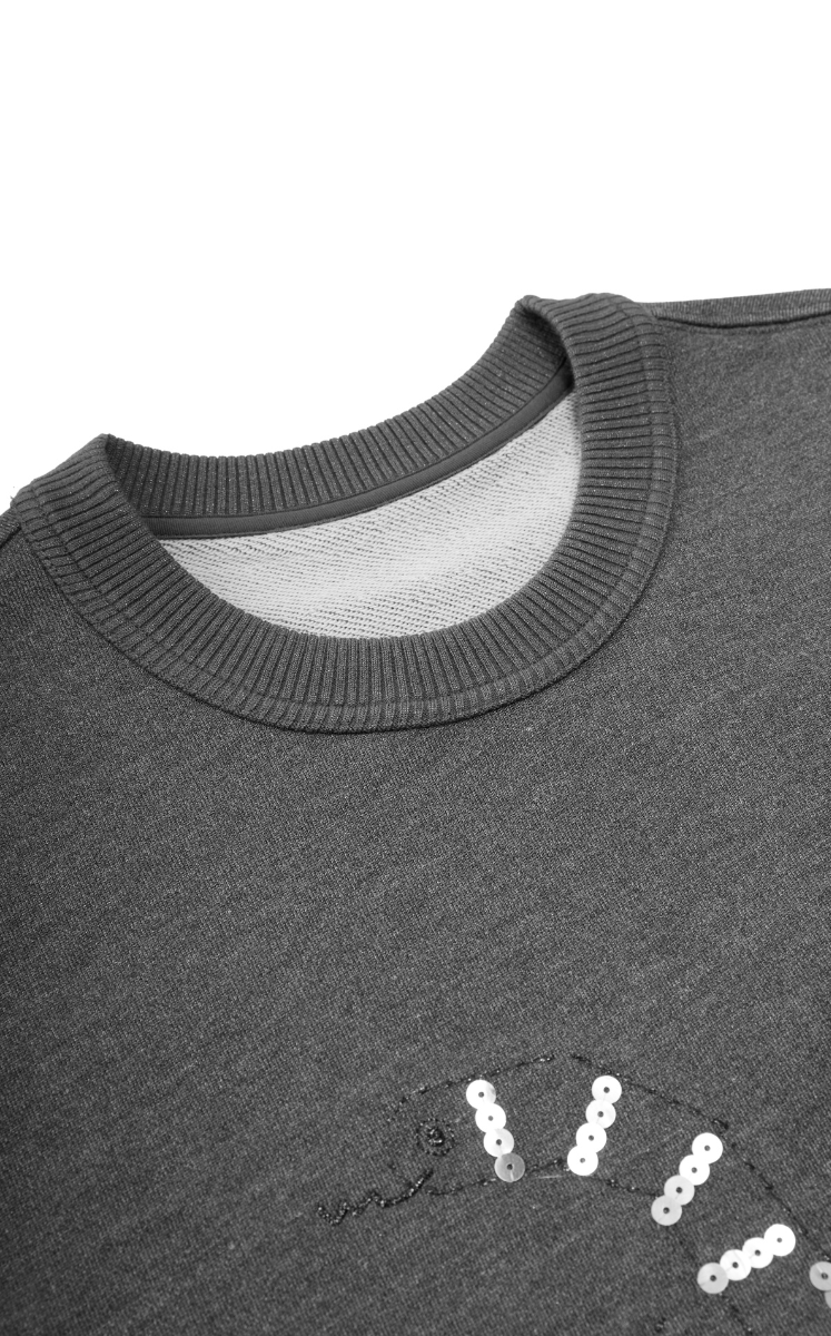 Sweatshirt / JNBY Embellished Snake Metallic Sweatshirt