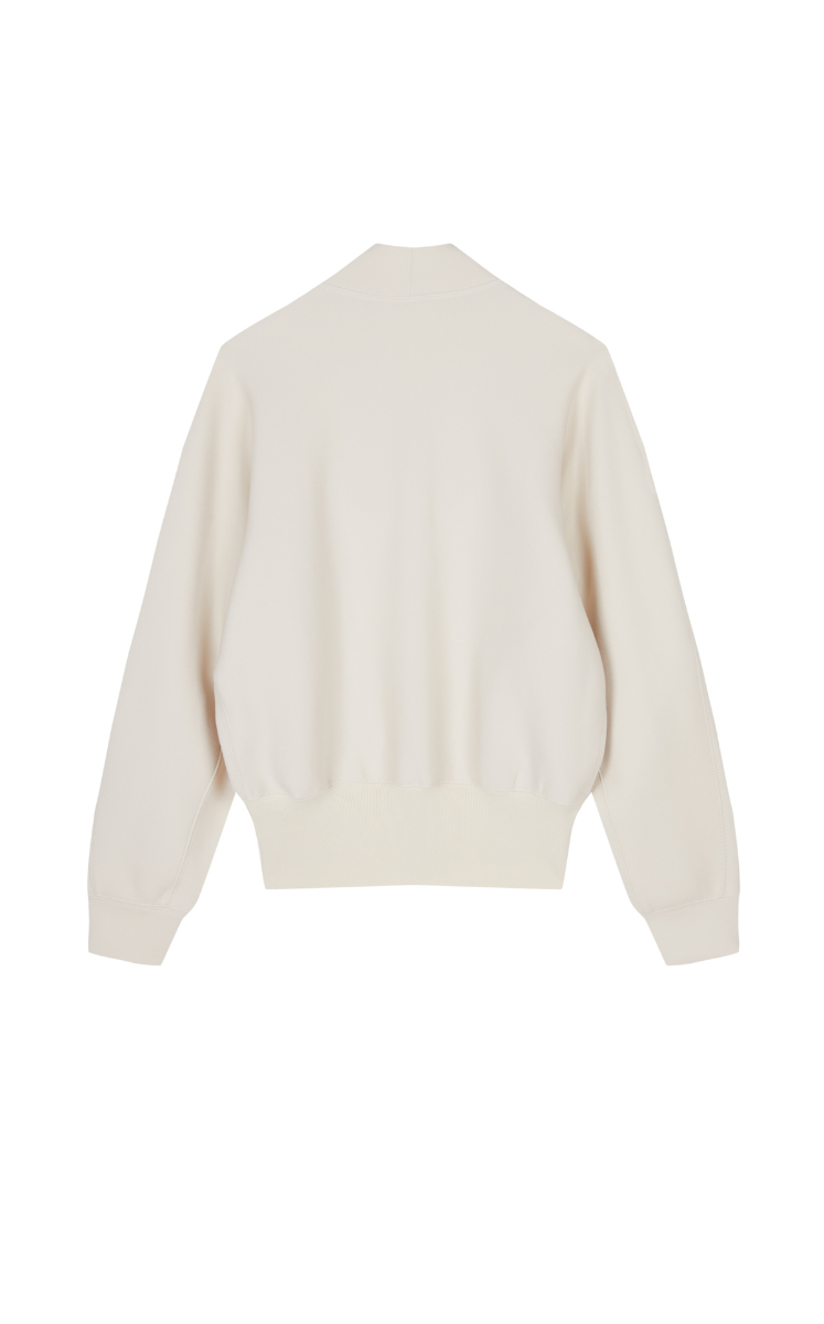 Sweatshirt/JNBY Cotton Blend Air Layer Pullover ashen
