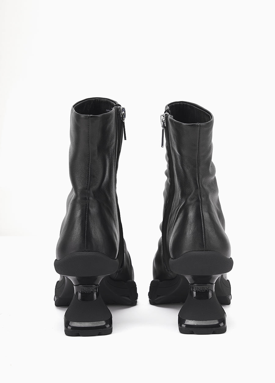 Shoes / JNBY Wool Leather Ankle Boots