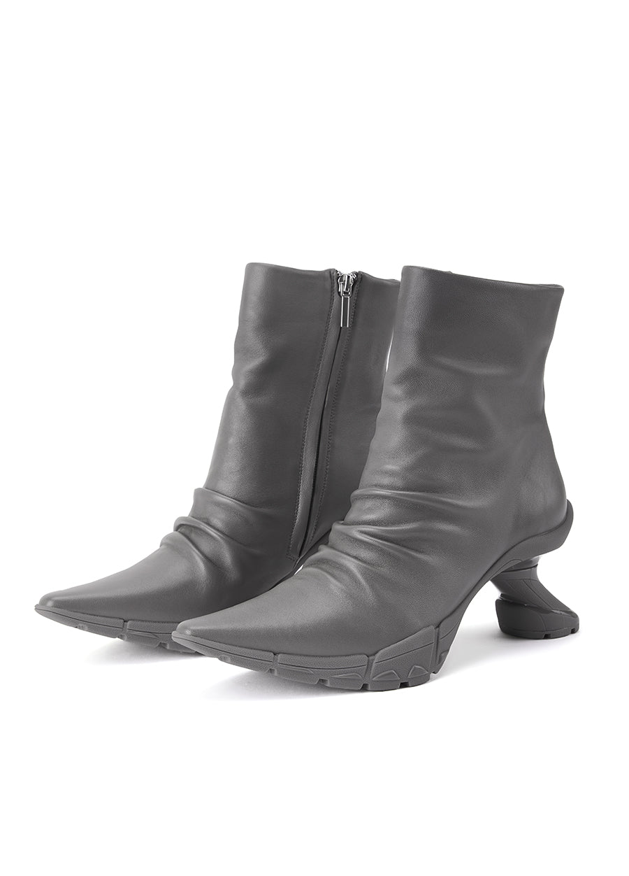 Shoes / JNBY Wool Leather Ankle Boots