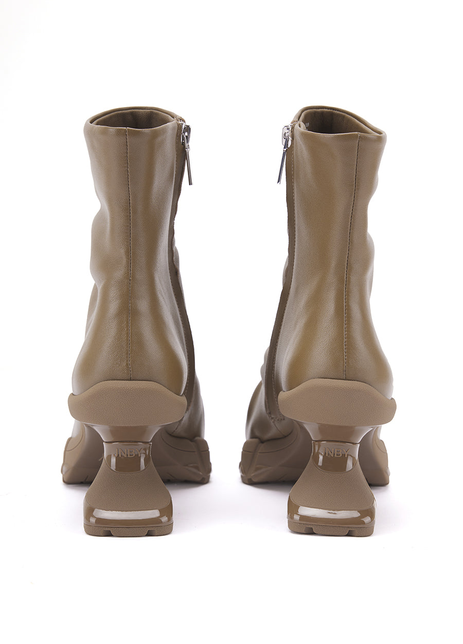 Shoes / JNBY Wool Leather Ankle Boots