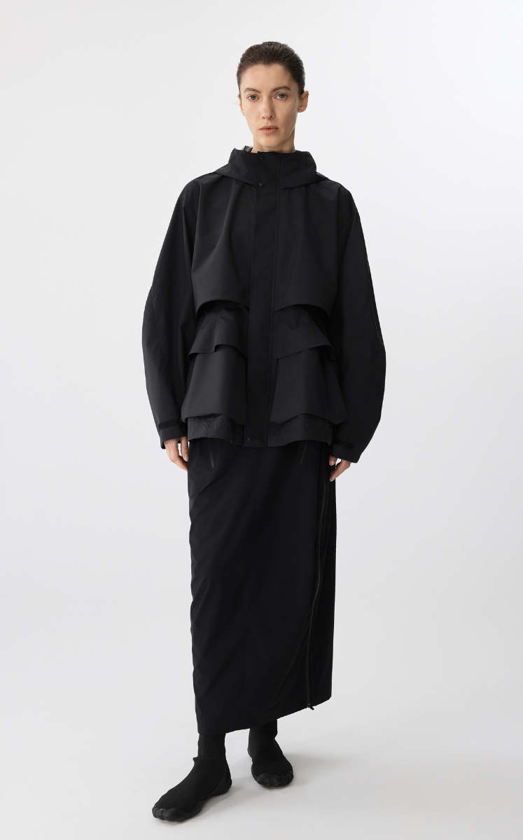 Coat / JNBY Oversized Windproof Functional Jacket Black