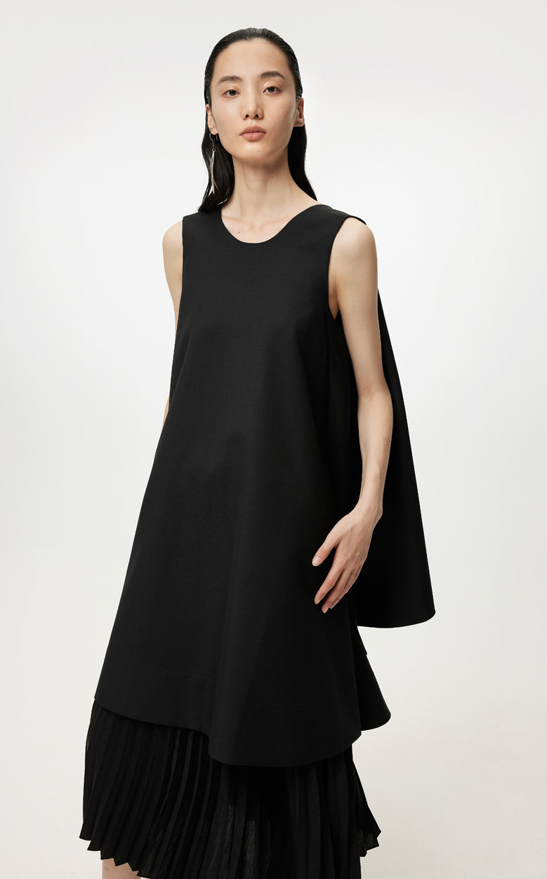 Dress / JNBY Irregular Sleeveless Dress Black