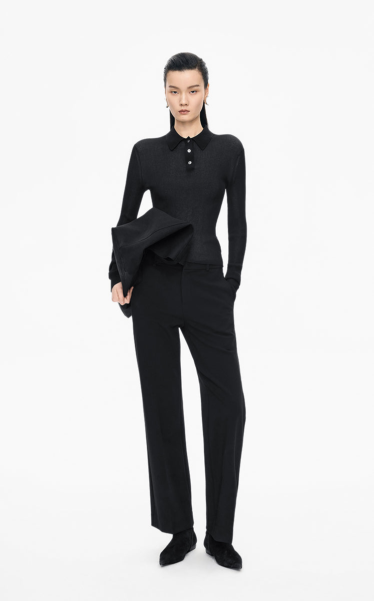 Pants / JNBY Flared Blend Layered Trousers